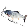 Electric Stuffed Fish Toys Funny Simulation Fish Can Bite & Move Baby Coax To Sleep Cat Pet Toy USB Rechargeable Toy for Infants 6