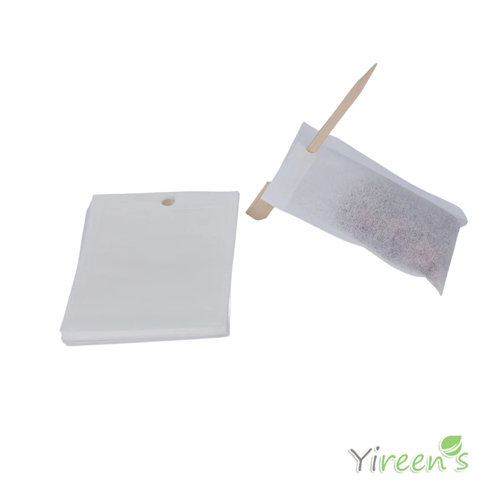 ! 60 X 80mm Tea Tools Filter Paper Bags With Hole For Coffee Packages Insert Sticks