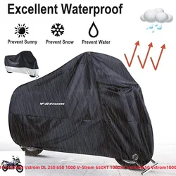 For SUZUKI Vstrom DL 250 650 1000 V-Strom 650XT 1000XT Vstrom650 Vstrom1000 Motorcycle Cover Outdoor Uv Protector Dustproof Rain
