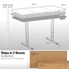 VIVO Electric 71 x 36 inch Sit Stand Desk, Dual Motor Memory Controller Height Adjustment, 2B Series, Dark Gray Top Black Frame 3