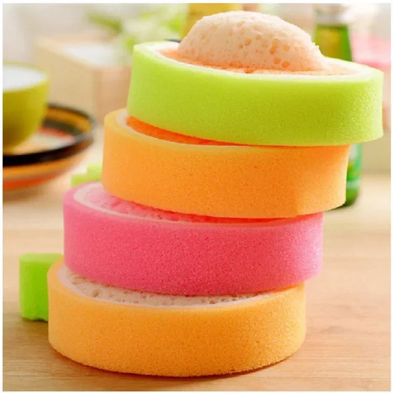 Fruit Thickened Sponge Dish Towel Kitchen Power Decontamination Dish Towel Wipe Dish Towel Thickened Household Kitchen Accessory
