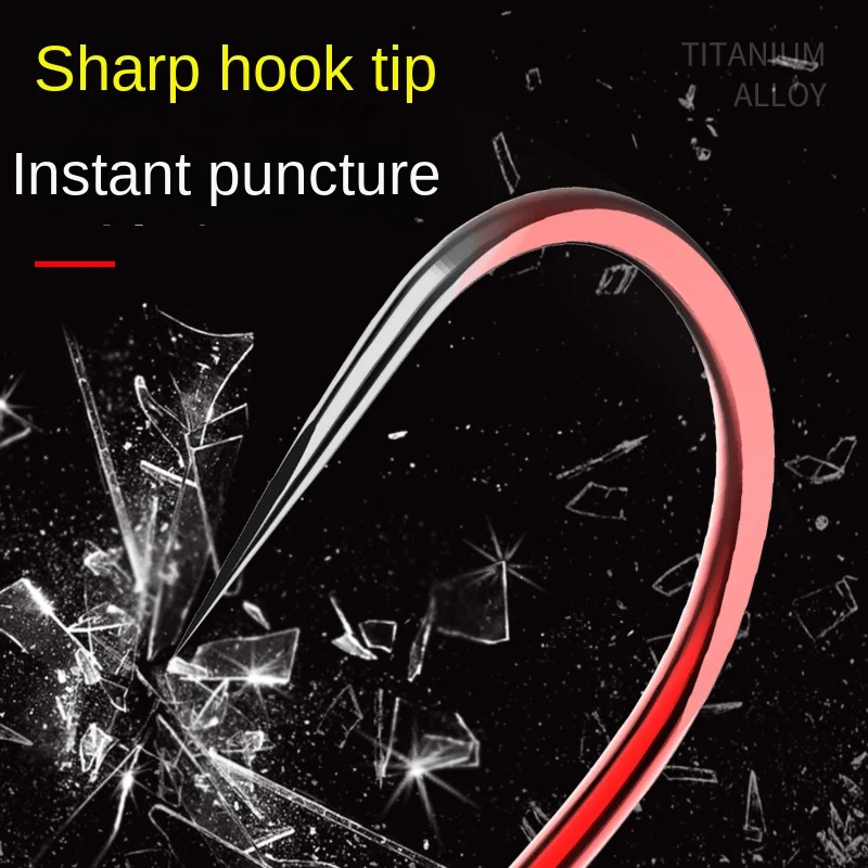 Sea.Yolo 50Pcs Fishing Hooks Sea Barbed Fishing Lures Shank Beak Live Bait Holder Carp Fishing Jig Worm Hooks Accessories Tackle