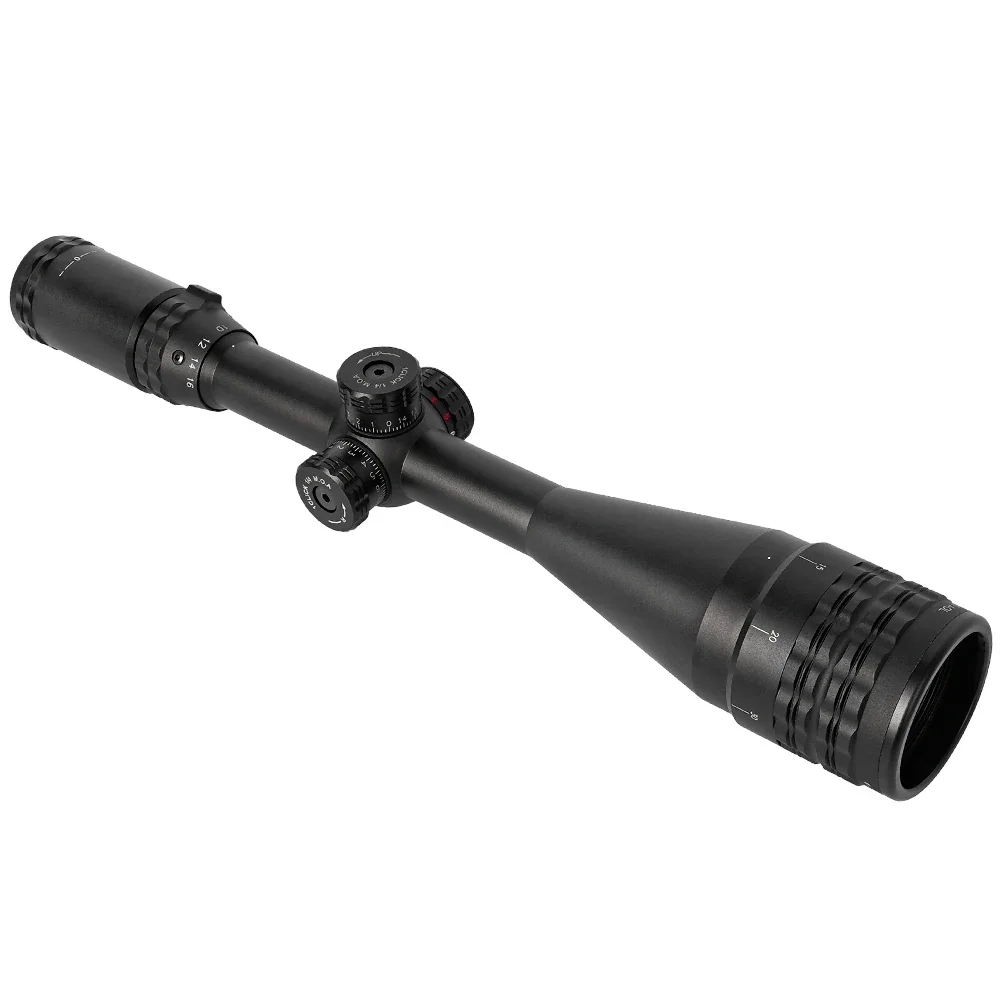 Tactical 4-16X50AOL Optical Sight Long-Range Red/Green Dot Laser Combination Adjustable Focal Length for Hunting