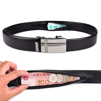Automatic Buckle Anti Theft Cash Belt Waist Bag Travel Hidden Money Belt Wallet Waist Pack Men Anti Diefstal Tactical Belt Strap