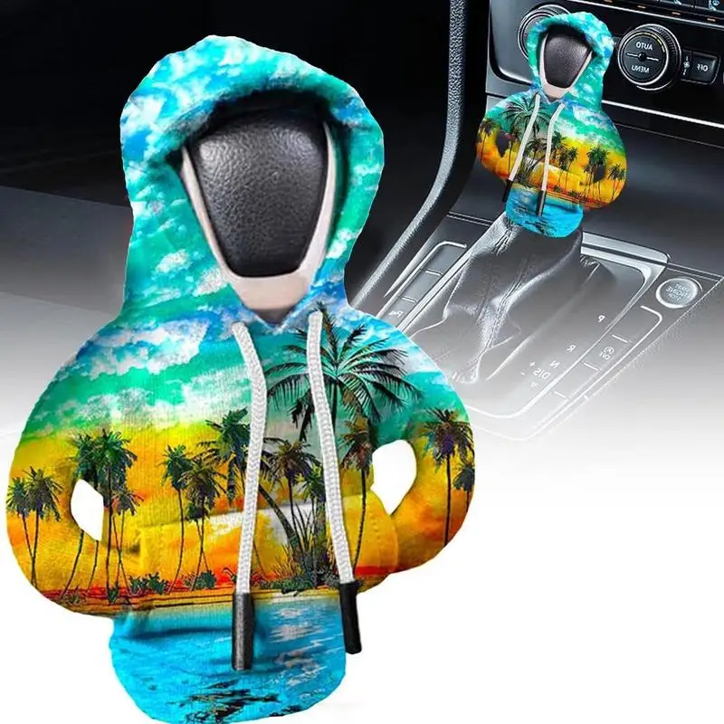 Car Gear Shift Lever Cover Automotive Gear Shift Knob Sweatshirt Cover universal Vehicles Gear Knob Hoodies Interior Accessories