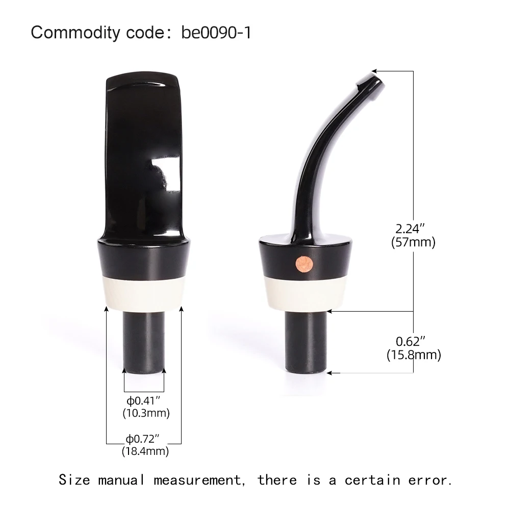 

JIBILL 1pc tobacco pipe mouthpiece, acrylic pipe mouthpiece, tenon outer diameter 10.3mm，pipe mouthpiece outer diameter 18.3mm