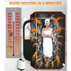 Portable Sauna Box for Home, Steam Sauna Box, 35" x 18" x 25", 71" Full Body Personal Sauna Room with 1200W 3L Steamer, Foldable 2