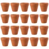 20 Pcs Terracotta Flower Pot Small Cactus Bulk Clay Basin Plant Mini for Plants Healthy Growth Decor Ceramic 4