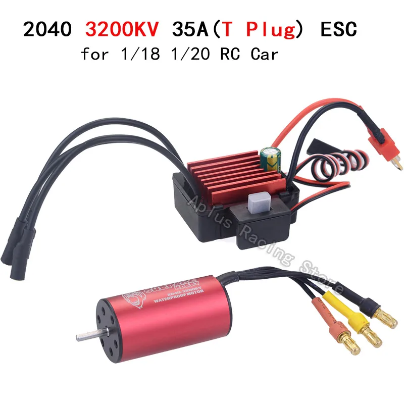 High-Performance Brushless Motor and ESC Combo with Servo for RC Cars and Trucks