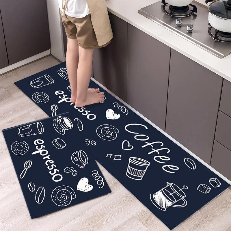 

Kitchen Floor Mat Bedroom Living Room Long Bedside Area Rug Hallway Soft Washable Carpet Anti Slip Bathroom Entrance Doormat