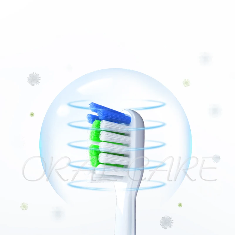 Lebooo Original Brush Head Soft General Brush Head For 2S/KQ520/X5 Replacement Brush Head DuPont Bristle Adult Toothbrush Head 4