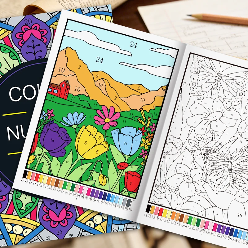 Color by Number Book 6