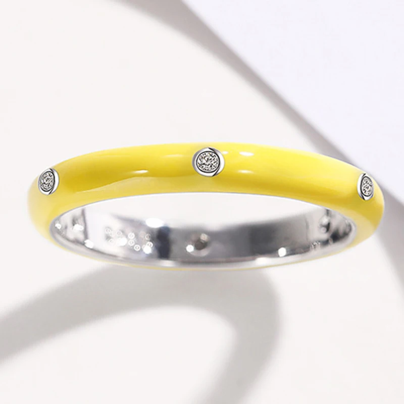 Anello alla moda anello geometrico in ottone fede nuziale donna_voghion.com