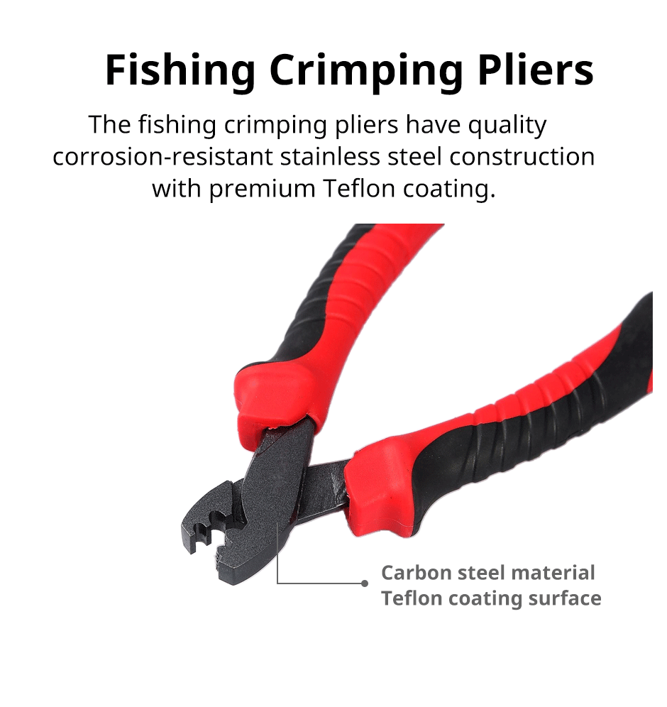 Description Picture 2 of itemFishing Crimping Pliers Tools for Single-Barrel Sleeves,Fishing Wire Pipe Crimp Connector Tools,Fishing Gear Tackle
