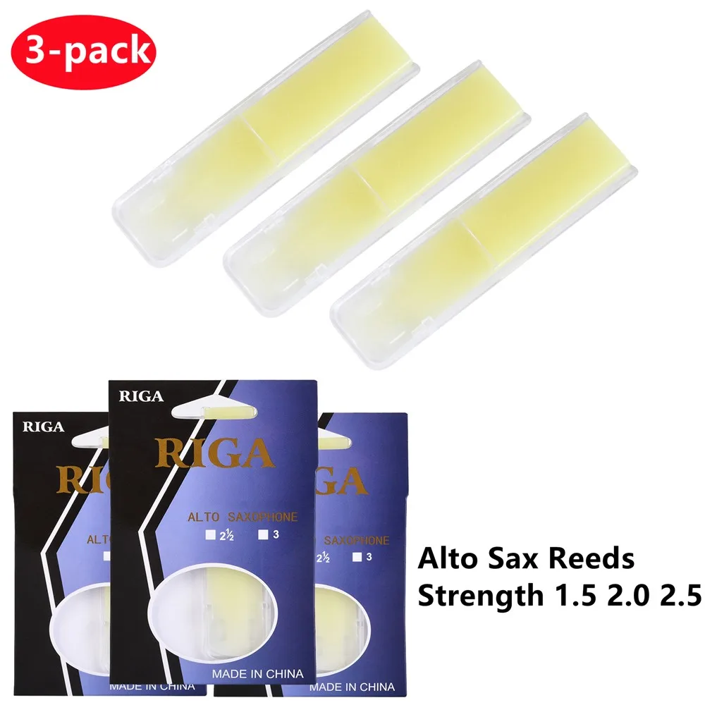 3pcs Alto Sax Reeds Resin Reed Strength 1.5 2.0 2.5 Musical Instruments