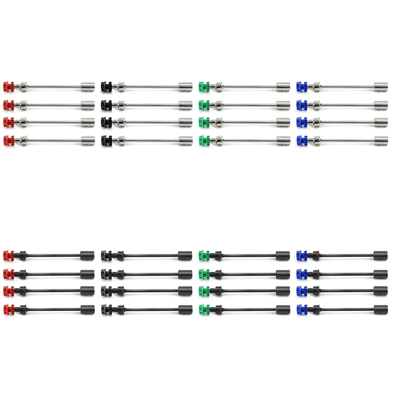 

4PCS Steel Drive Shaft CVD Driveshaft With Splined Wheel E-Revo 2.0 86086-4 1/10 Replacement Accessories ,5