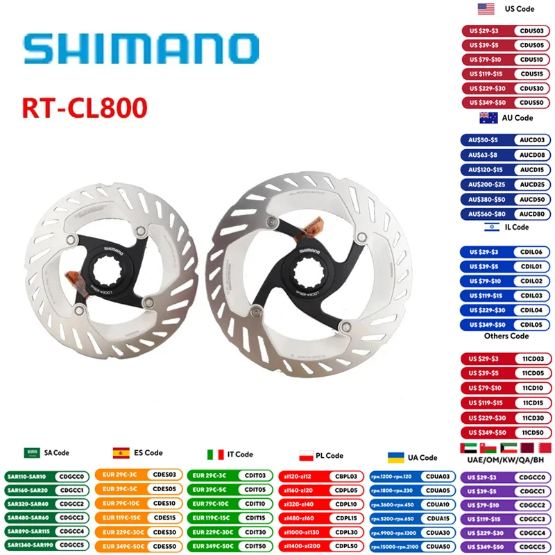 Shimano Ultega/GX T-CL800 Disc Bake Oto  Silve Centerlock 140mm Irtcl800ssi%2fp1456604%3fv%3d1433802