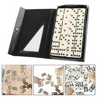 14PCS Double Six Domino Set Entertainment Leisure Travel Fun Table Game Domino Toy Children's Puzzle Toy Gift 1