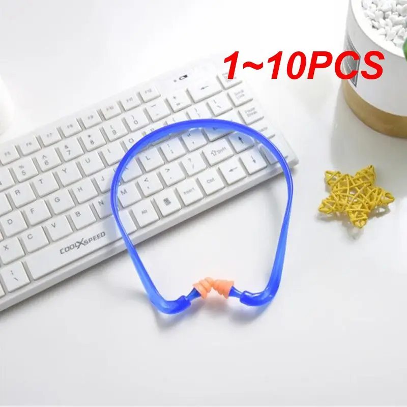 

1~10PCS Swim Reusable Hearing Protection Noise Reduction Earplugs Earmuff Silicone Corded Ear Plugs Ears Protector