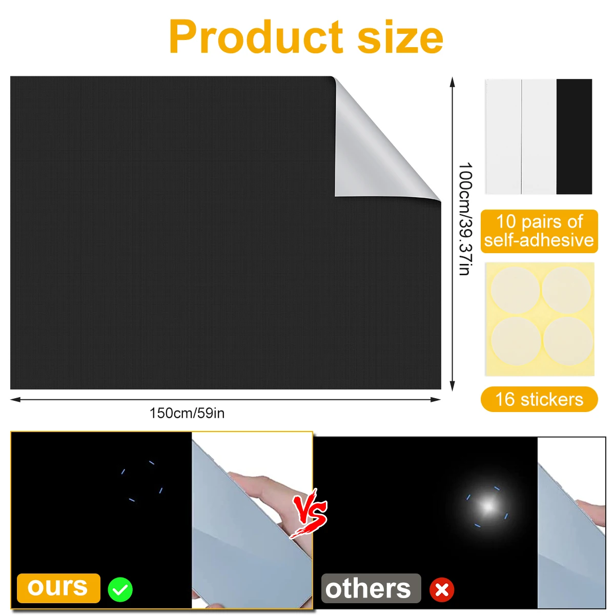 Portable Blackout Curtains - Customizable, Waterproof Window Shades