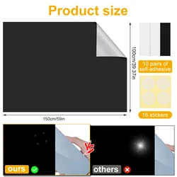 Portable Blackout Curtains - Customizable, Waterproof Window Shades (150x100cm)