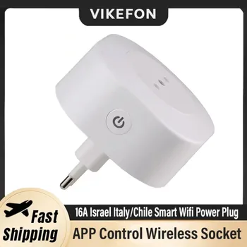16A Israel Italy/Chile Smart Wifi Power Plug APP Control Wireless Socket Outlet For Alexa Google Home Assistant Tuya SmartLife