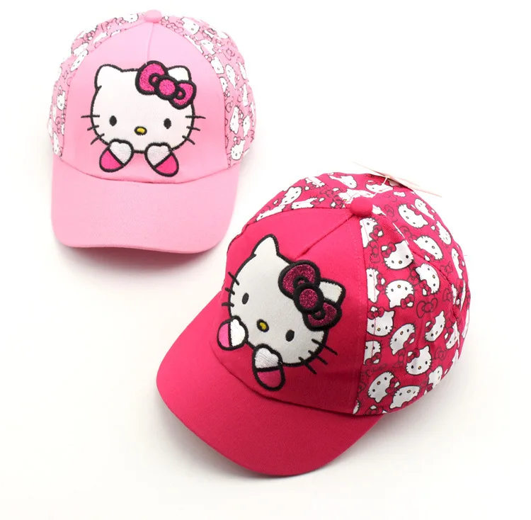 

Kawaii Hello Kitty Children's Baseball Cap Anime Summer New Shade Duck Cap Cartoon Sanrio Girl Cosplay Fashion Birthday Gift