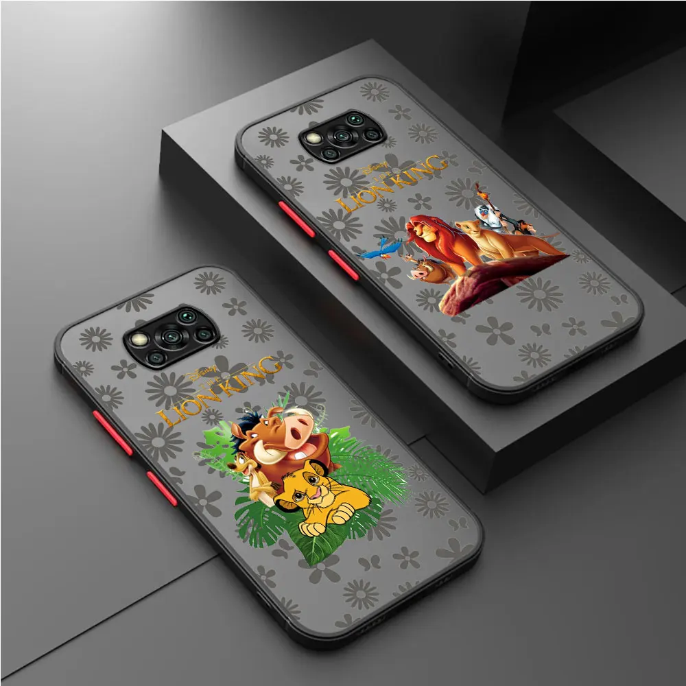 Custodia Anime Lion King Per Xiaomi Poco X4 Pro X5 Pro M5 M3 X4 Gt X3 Nfc X3 Pro C40 M5S F3 Cover Antiurto Print Back