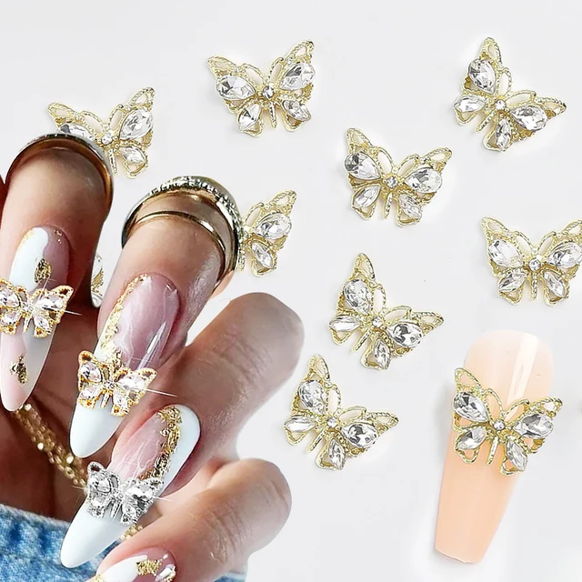 10pcs-Gold-Silver-Metal-Shiny-Butterfly-Star-Nail-Charms-Alloy-Jewelry-Nail-Rhinestones-3D-Nail-Parts jpg
