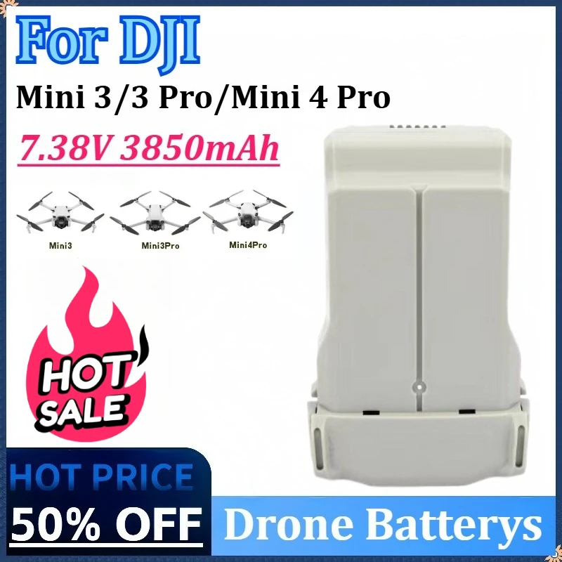 Batterie DJI Mini 3/Pro/Mini 4 Pro 3850mAh 7.38V Li-ion 45-51min