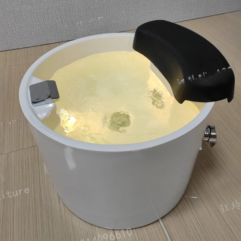 Automatic Drainage Acrylic Pedicure Chair Foot Wash Ceramic Foot Pedicure Support Independent Sillon De Pedicura Furniture ZT