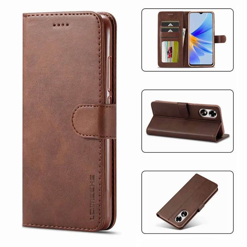 

Кожаный чехол для телефона, флип-чехол для OPPO A38 A78 A17 A77 A97 A57 A96 A76 A36 A94 A95 F19 Pro Plus A74 A93 A54 F23 A9 2020