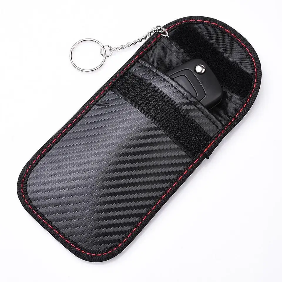Funda Faraday Llave Coche Bolsa Antirrobo Para Llav De Coche, Bloqueador RFID De Señal De Bolsas De Faraday