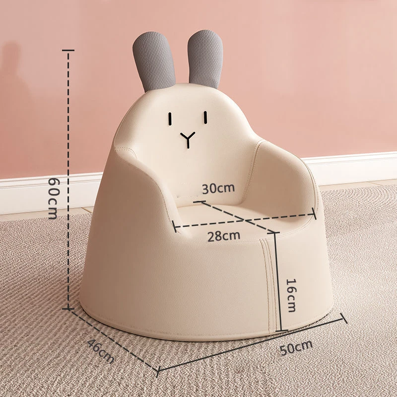 Cartoon Cute Children's Chair Mini Children's Sofa 1-7 Years Old Boy Girl Baby Soft Comfortable Leather Small Sofa Reading Chair