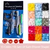 Colorful Plastic Resin T5 Snap Buttons Set Fastener Snap Plier for DIY Handmade Baby Clothes Bibs Press Stud Machine Sewing Tool 5
