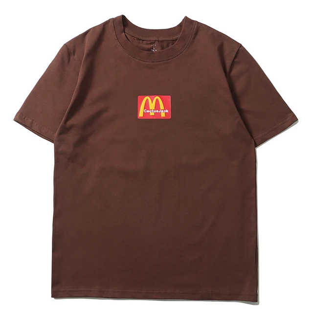 Travis Scott Brown Coffee T Shirt Men 