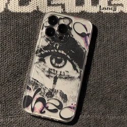 Stylish Punk Eye Silicone Phone Case Cover - iPhone 12 Pro (Style 1)