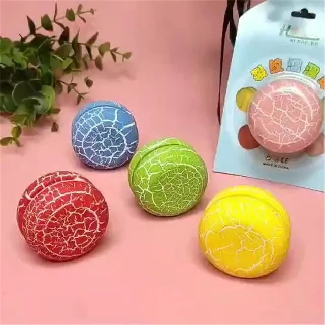 Children's Yo-Yo Girls Boys Gift Colorful Crack Yo-yo Toy Creative Wooden YOYO Parent-child Interaction Classic Traditional Toys 2