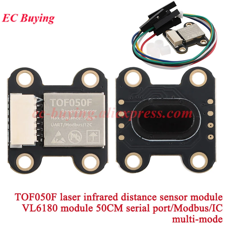 5 Stück/1 Stück VL6180/VL53L0X/VL53L1X TOF10120 Time-of-Flight (ToF) Laser-Entfernungssensor TOF050F TOF050C TOF200C TOF400C 50CM/2M/4M IIC – Detail 11