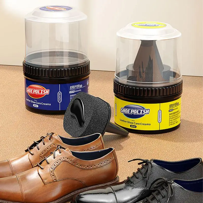 Leather Shoe Cream 50ml Car Leather Care Cream Maintenance Car Conditioner Interior Cleaner For Shoes