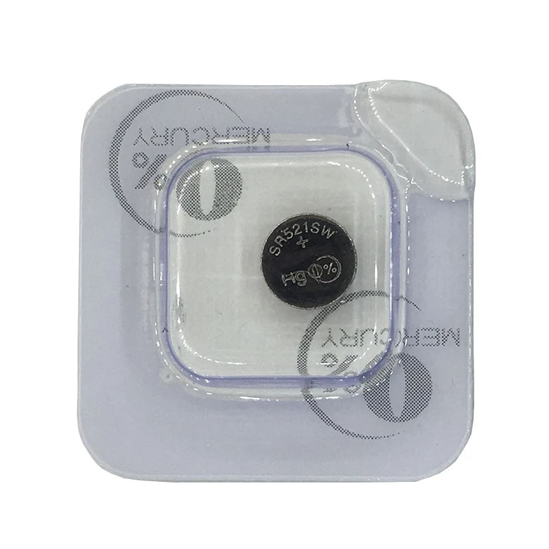 2PCS/LOT SR521SW Silver Oxide Batteries SR521 AG0 LR69 379 1.55V Watch Battery 2