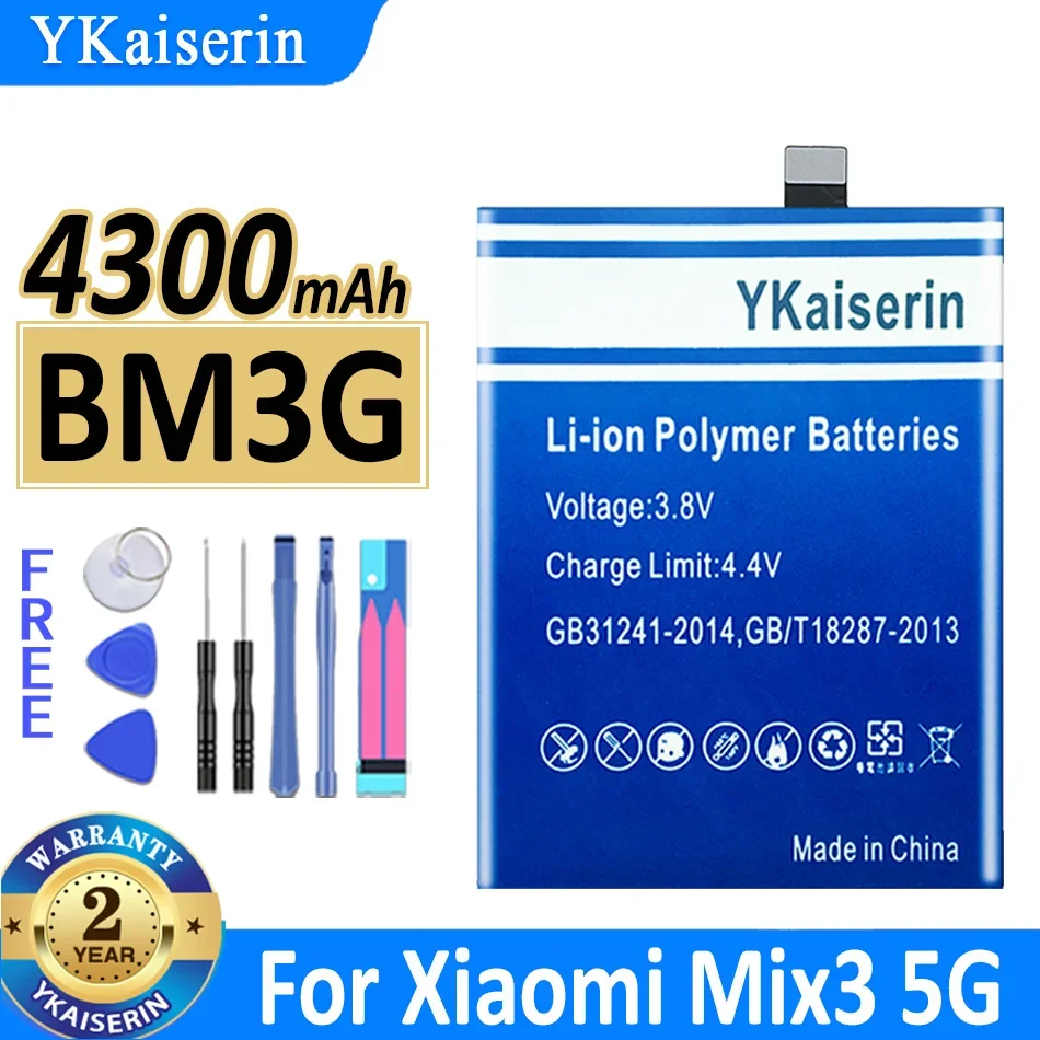 

4300mAh YKaiserin Battery BM3G For Xiaomi Mix3 mix 3 5G Bateria