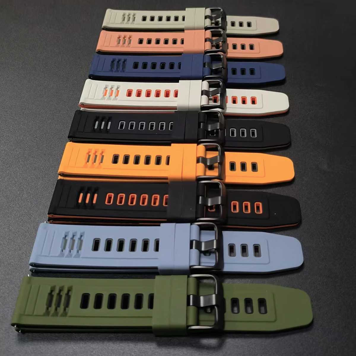 Silicone Sport Watch Band - Vibrant Colors and Durable Design