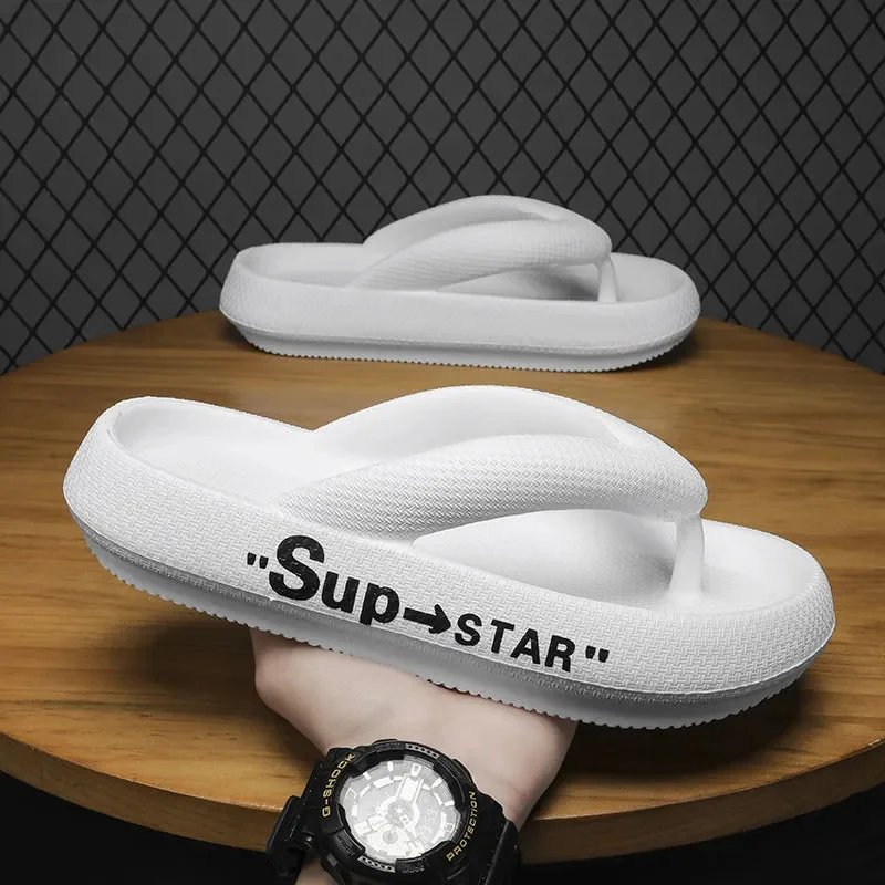 Summer Men's Flip-flops Massage Granule Slippers Comfortable Beach Sandals Men Casual Shoes Platform Flip Flops Bathroom Shoes - 2