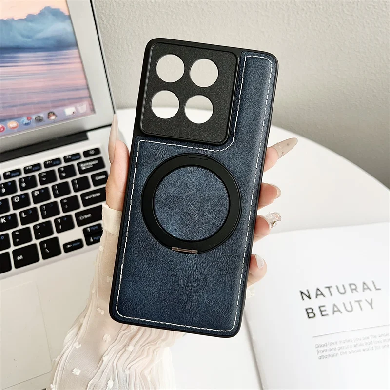 360-Degree Magnetic Stand Case with Rotating Feature