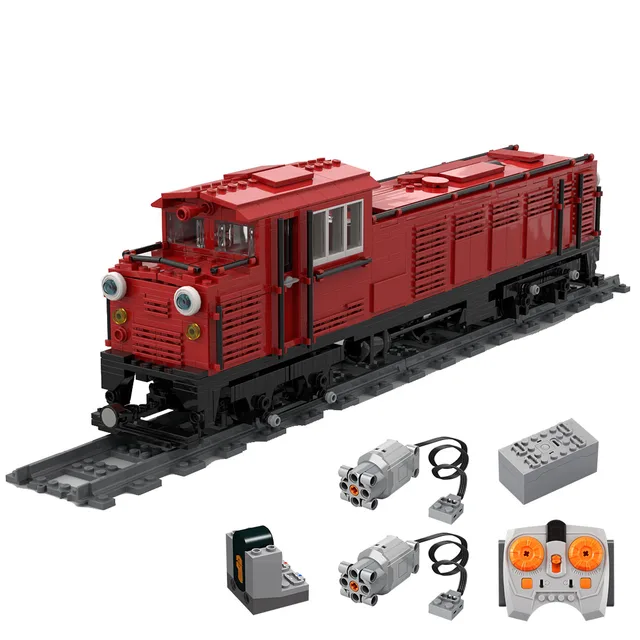 Authorized MOC-75548 Japanese DL 43 Locomotive 1354parts Building Blocks Train MOC Set By Yellow.LXF