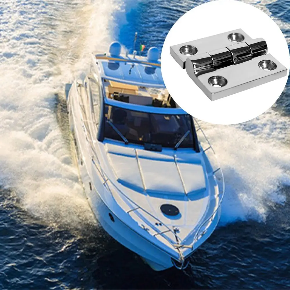 Hinge With 4 Holes 316 Stainless Steel Butt 38mm 40mm 50mm Mirror Polish Heavy Duty Marine Boat Hardware Hinges
