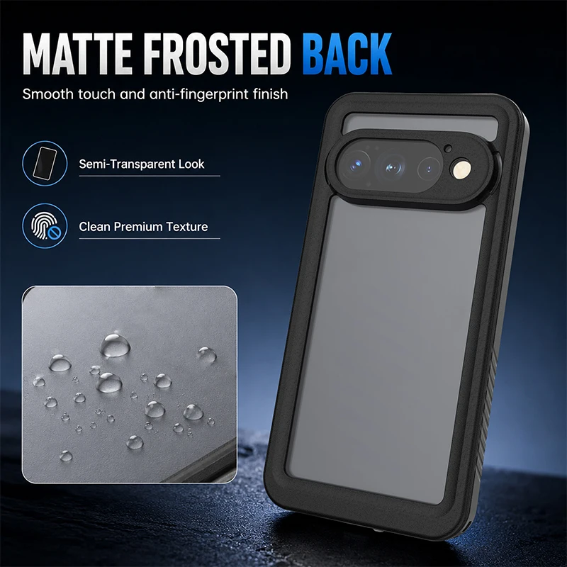 Ultra-Durable IP68 Waterproof Shockproof Full Cover with Anti-Slip Frame
