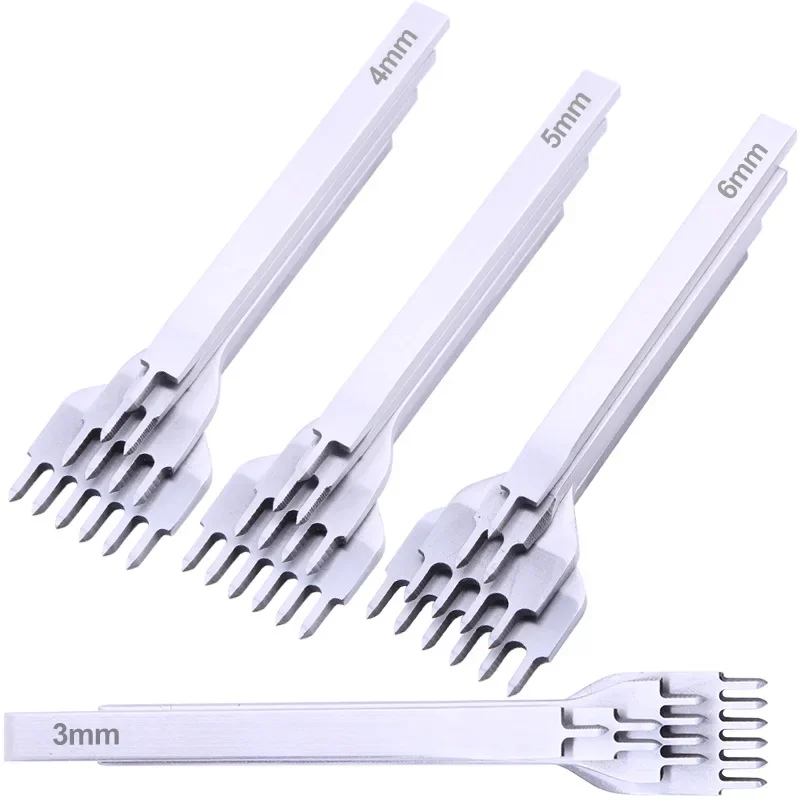 DIY Leather Carving Tool Round Chopping Suture Punching Spacing Hand Sewing Leather Art Carving Set leather hole puncher leather punching awl leather sewing kit round hole punch cutter set hole punch cutter set leather hole punch leather punch tool round hole punch set