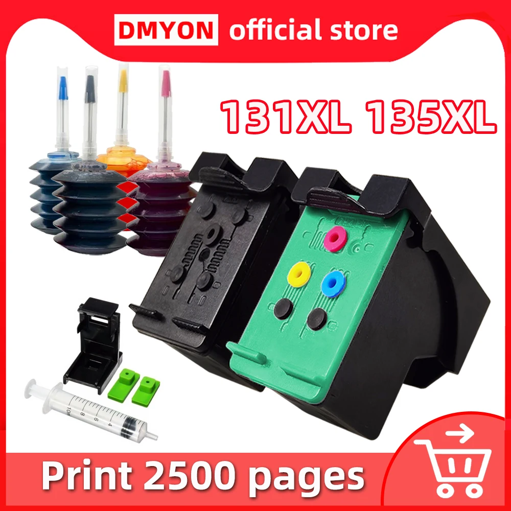 Cartouches D'encre Compatibles HP 338 XL Et 343 XL Pour OfficeJet 7413 K7100 K7108 - Neuf